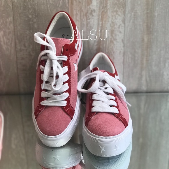 Con&Mademe One Star Platform Suede OX Pink Icing W - Picture 4 of 8